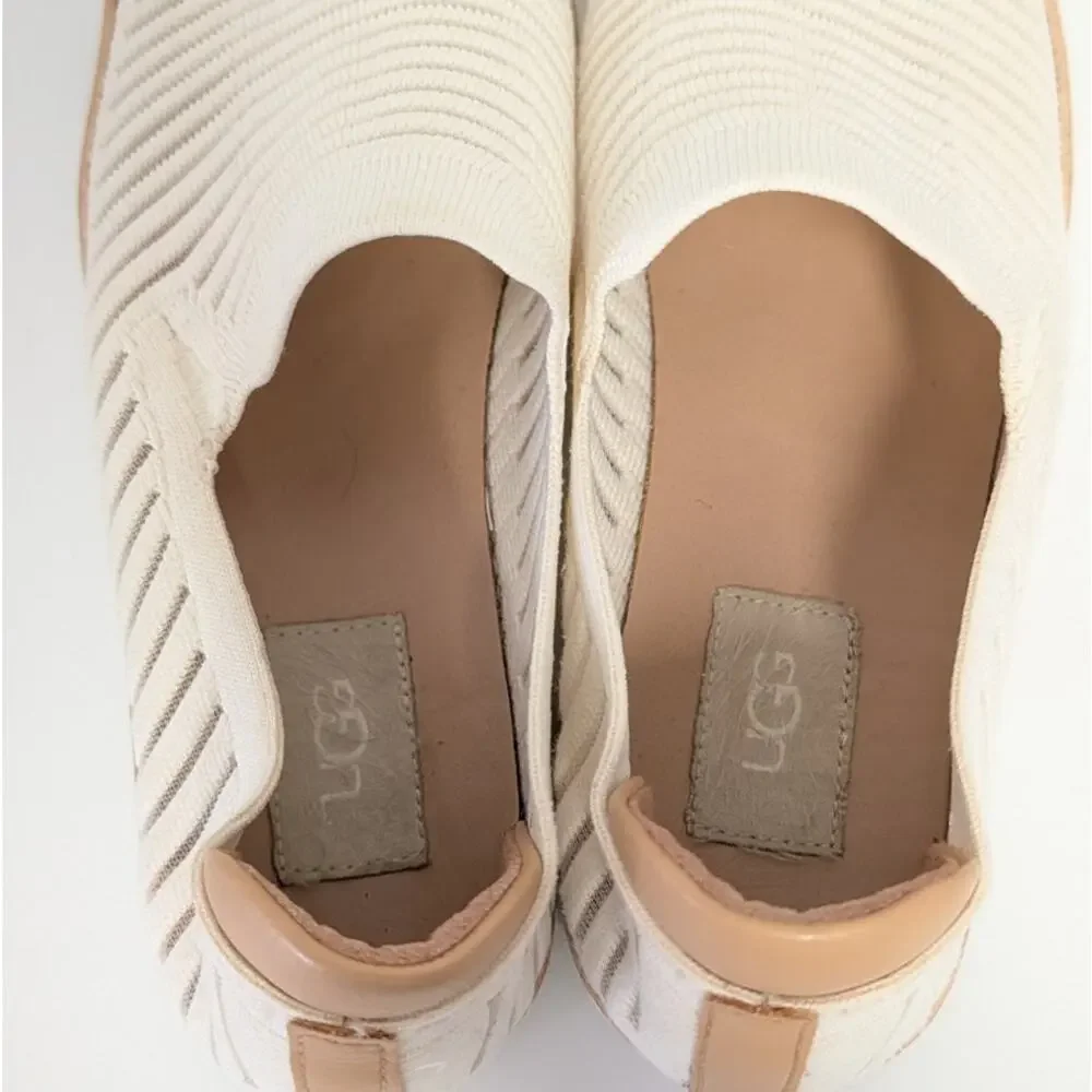 UGG Sammy Breeze Slippers 1109533 Womens 9 White Alameda Low Top